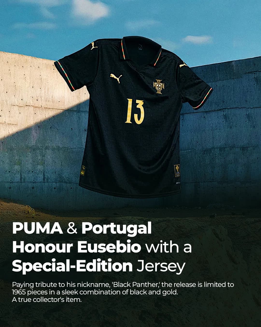 Jersey Cloud editorial story about Portugal’s Eusébio tribute shirt