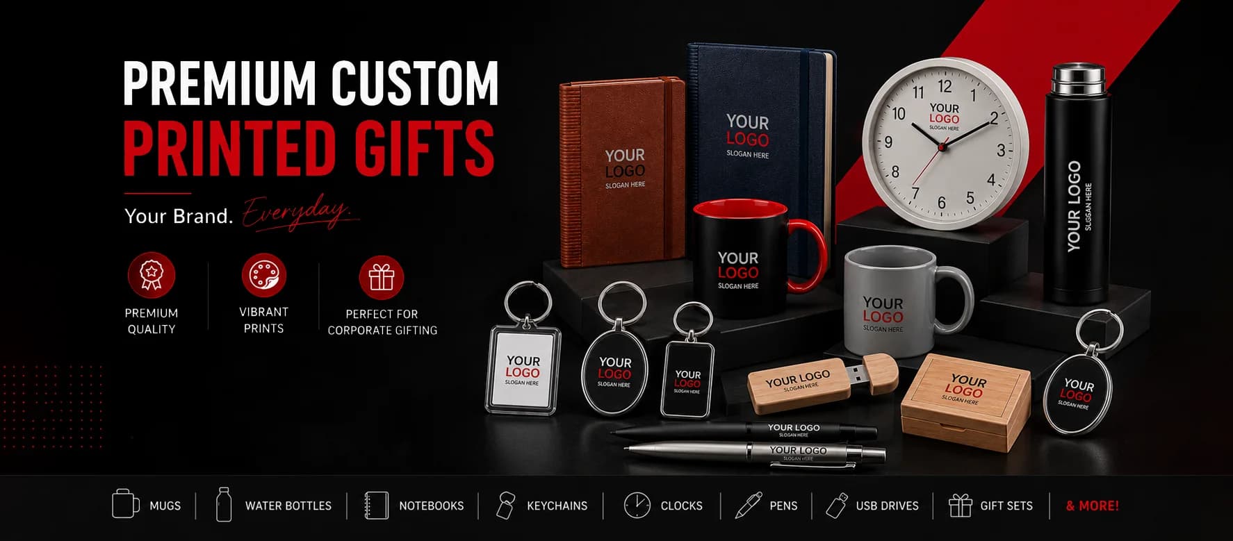 PenPrint premium custom printed gifts campaign banner
