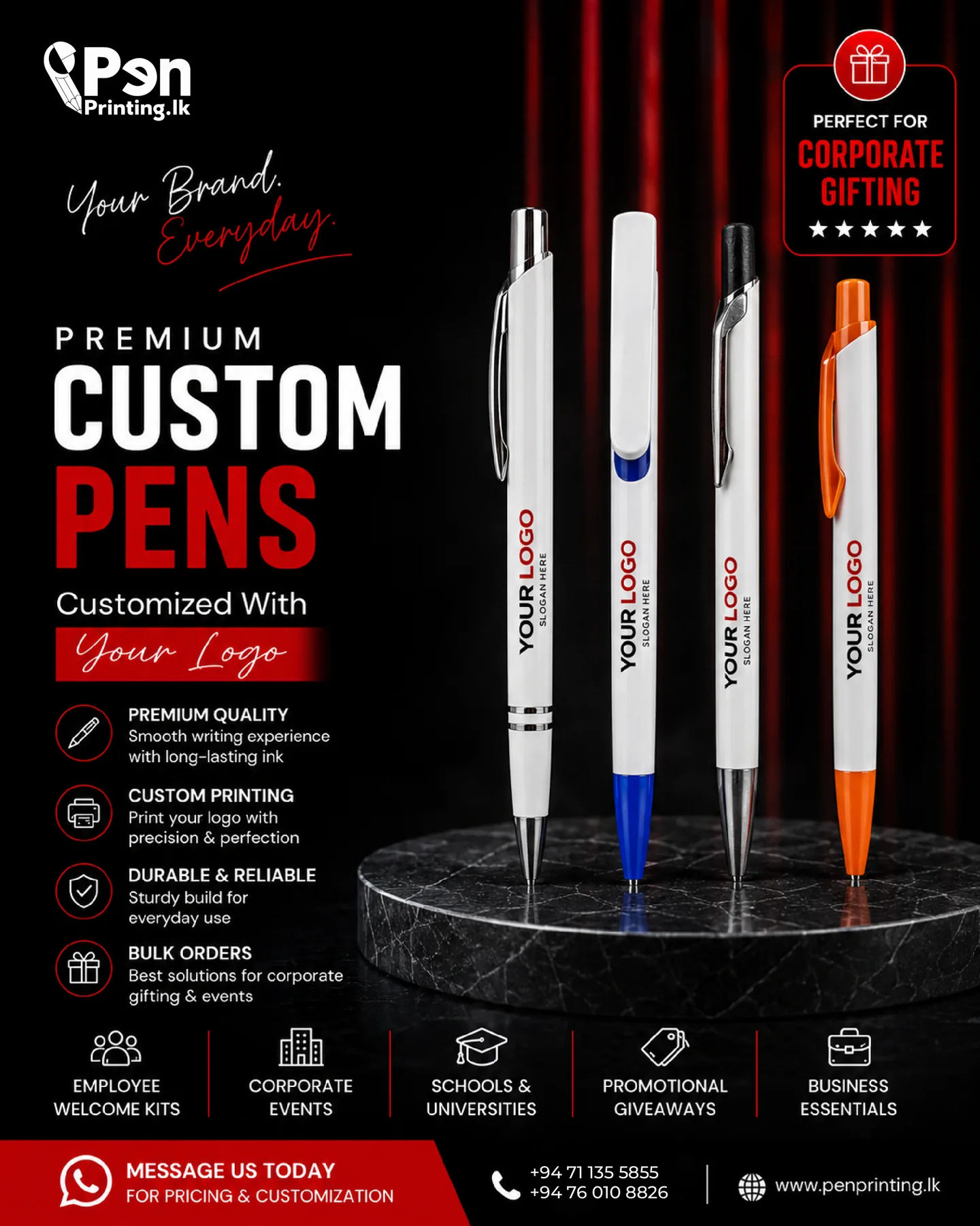 PenPrint custom pens campaign